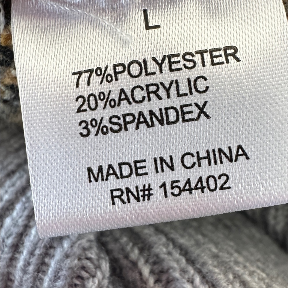 Gray Teddy Bear Sweater - Picture 8 of 9